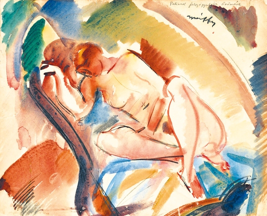 Márffy Ödön (1878-1959) Dozing Nude