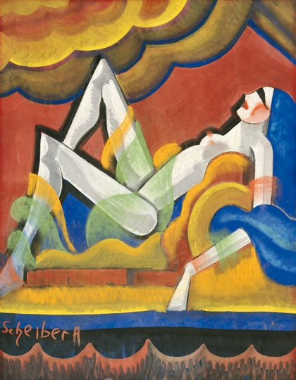 Scheiber Hugó (1873-1950) Táncosnő