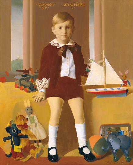 Kontuly Béla (1904-1983) Gyermekarckép (Ifj. Pacher Béla portréja), 1934