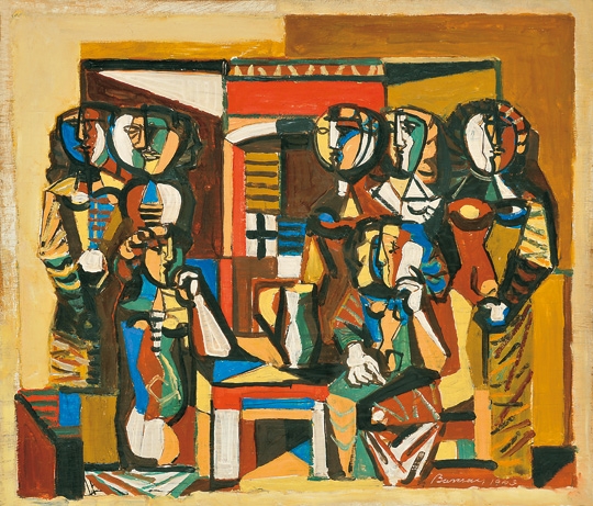 Barcsay Jenő (1900-1988) Mosaic- plan, 1963