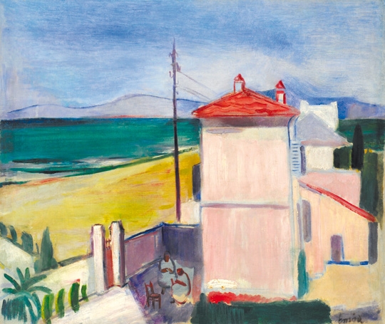Emőd Aurél (1897-1958) Olasz tengerparton