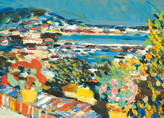 Schéner Mihály (1923-2009) Cote d' Azur, 1969