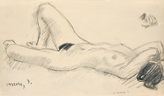 Vaszary János (1867-1939) Lying Nude