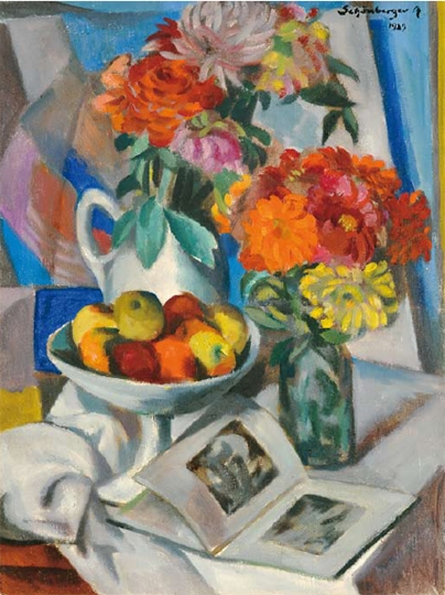 Schönberger Armand (1885-1974) Virágcsendélet, 1929