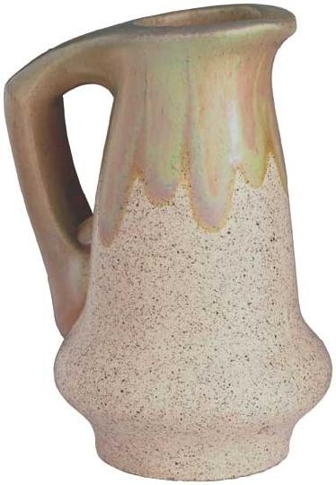 Zsolnay Jug with painted handle, Zsolnay, 1904, model of Sándor Apáti Abt