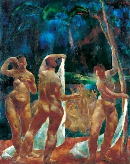 Aba-Novák Vilmos (1894-1941) Bathing women, 1922-23