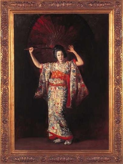 Tornai Gyula (1851-1928) Dancing geisha, around 1906