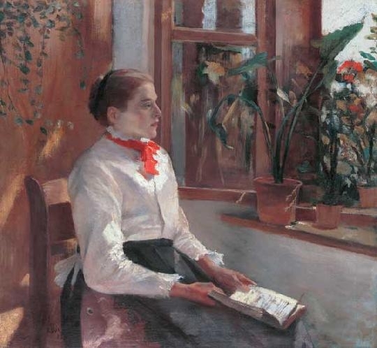 Csók István (1865-1961) Contemplating, 1895
