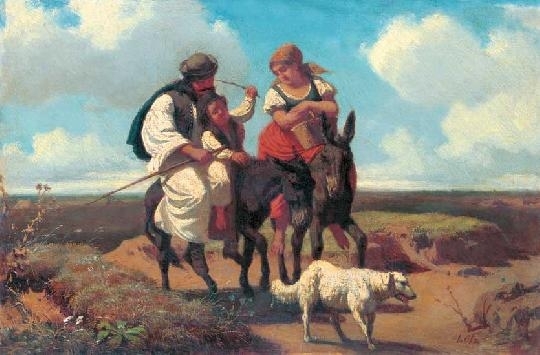 Lotz Károly (1833-1904) The shepherd's family
