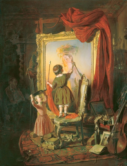 Borsos József (1821-1883) A festő álma, 1851