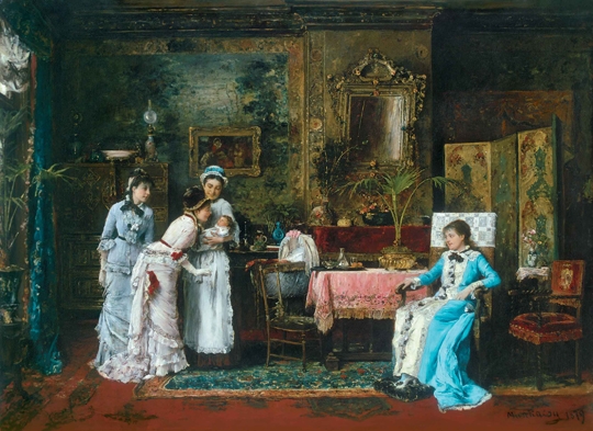 Munkácsy Mihály (1844-1900) A baba látogatói, 1879