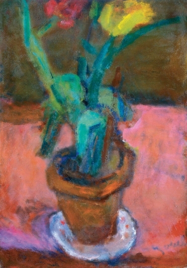 Czóbel Béla (1883-1976) Növény cserépben,1940-es évek