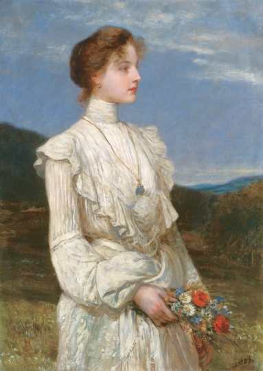 Lotz Károly (1833-1904) Lippich Ilona Portréja, 1894