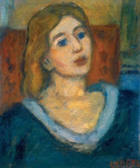 Czóbel Béla (1883-1976) Mme Daudet arcképe, 1933