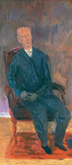Bernáth Aurél (1895-1982) Karosszékben ülő férfi, 1935 körül