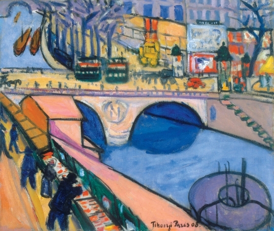 Tihanyi Lajos (1885-1938) Pont Saint-Michel, 1908