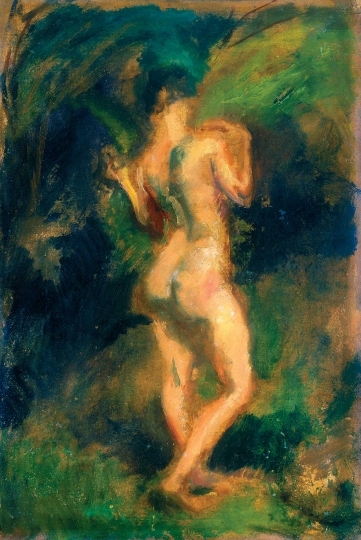 Márffy Ödön (1878-1959) Álló női akt, 1910 körül