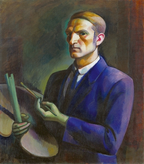 Kmetty János (1889-1975) Önarckép Palettával, 1910-es évek közepe