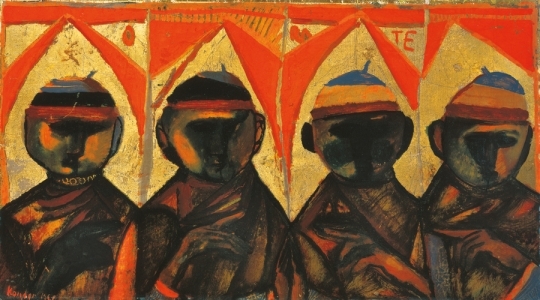 Kondor Béla (1931-1972) Négy szent, 1958