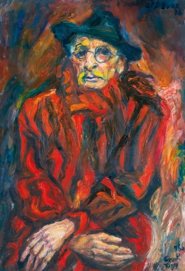 Frank Frigyes (1890-1976) Önarckép, 1966