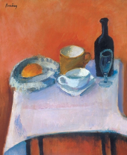 Berény Róbert (1887-1953) Reggelizőasztal