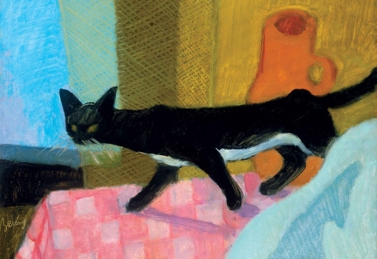 Berény Róbert (1887-1953) Macskás csendélet, 1929-1930
