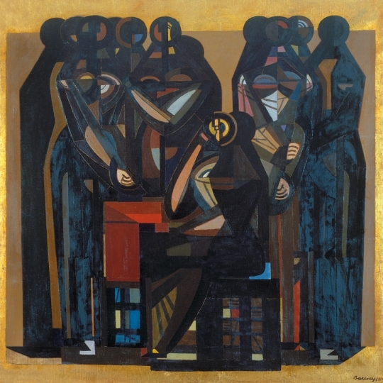 Barcsay Jenő (1900-1988) Terv a szentendrei mozaikhoz, 1969