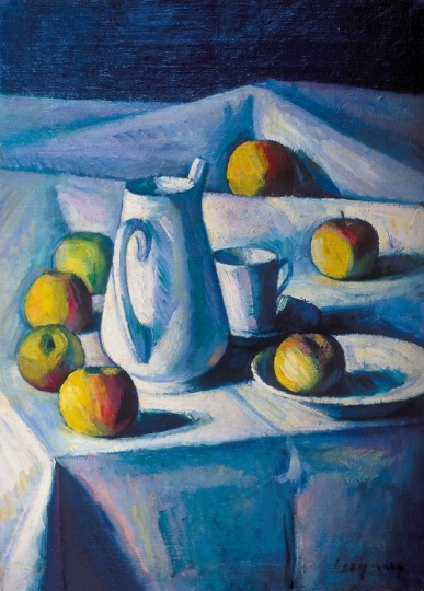 Czigány Dezső (1883-1938) Still Life in White (Still Life with Apples), circa 1912