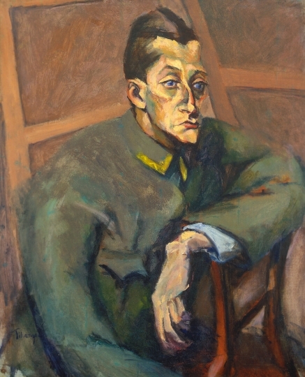 Tihanyi Lajos (1885-1938) Andor Gross Portrait (Portrait of Lieutenant Andor Gross), circa 1913