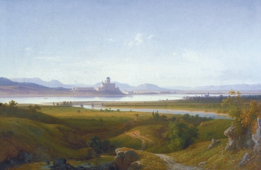 Ligeti Antal (1823-1890) View of Esztergom, 1884