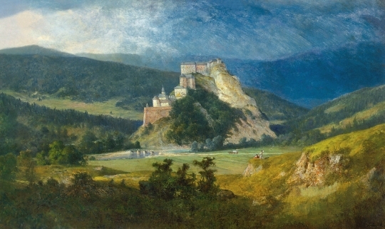 Telepy Károly (1828-1906) The Castleat Árva, 1880