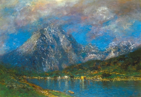 Mednyánszky László (1852-1919) Watering in the Tátra mountains, between 1900 and 1905