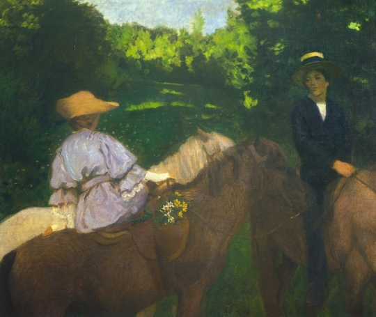 Ferenczy Károly (1862-1917) Children Riding Horses, 1905