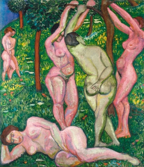 Perlrott-Csaba Vilmos (1880-1955) Nudes Outdoors (Eden), between 1907 and 1909