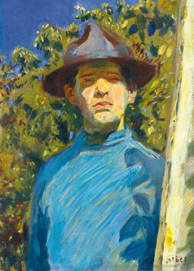 Czóbel Béla (1883-1976) Self-Portrait with a Hat, 1903