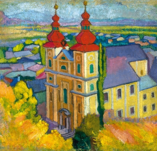 Lanow Mária (1880-1951) Lelátás az István toronyból, 1908 körül