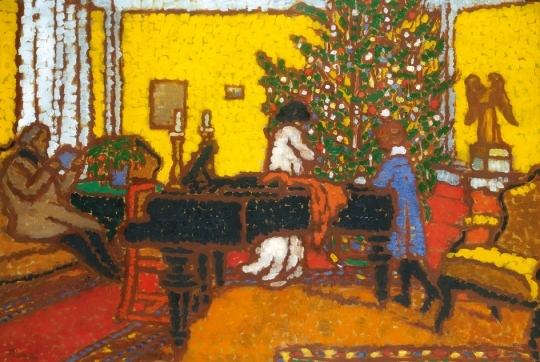 Rippl-Rónai József (1861-1927) Room with Christmas tree, circa 1910