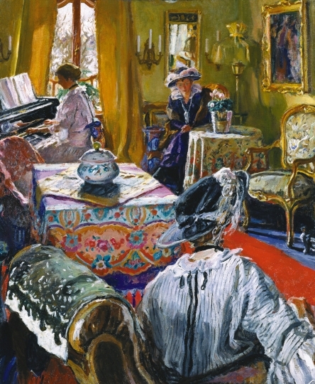 Perlmutter Izsák (1866-1932) Salon, 1910s