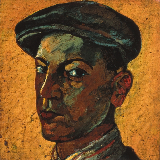 Vajda Lajos (1908-1941) Self-portrait in a cap, 1925