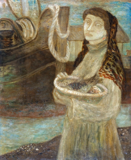 Ámos Imre (1907-1944) Fisherwoman, 1935