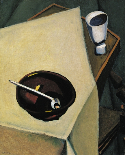 Tihanyi Lajos (1885-1938) Still life with a pipe, 1923