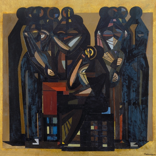 Barcsay Jenő (1900-1988) Terv a Szentendrei mozaikhoz, 1969