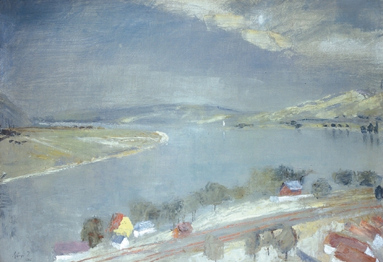 Szőnyi István (1894-1960) The Danube is grey, 1935