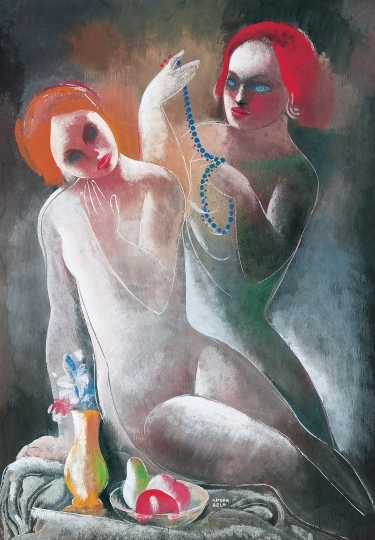 Kádár Béla (1877-1956) Nudes with Strings of Beads, second half of 1930s