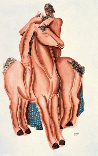 Kádár Béla (1877-1956) Horsemen, circa 1939