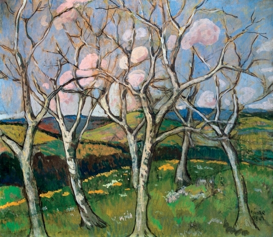 Kádár Béla (1877-1956) Landscape with Trees, 1910