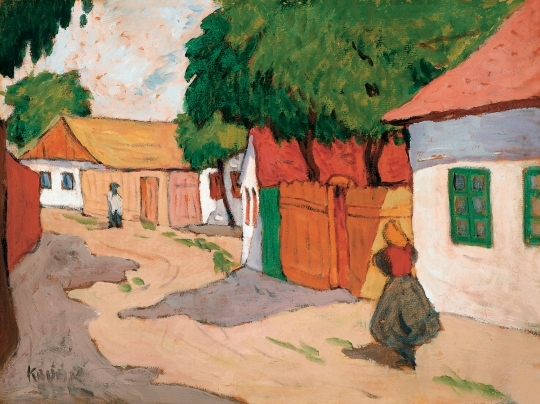Kádár Béla (1877-1956) Village Street, 1910