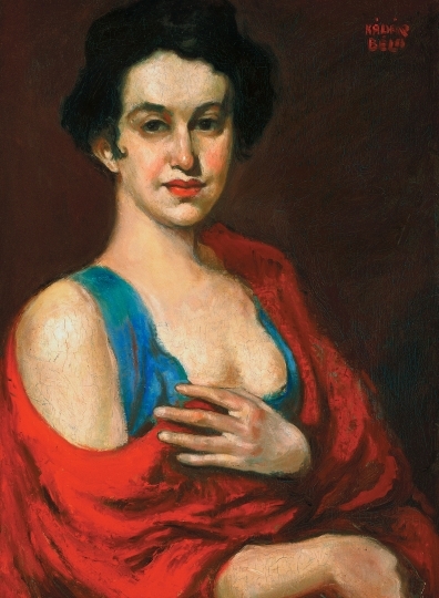 Kádár Béla (1877-1956) Felesége arcképe, 1918
