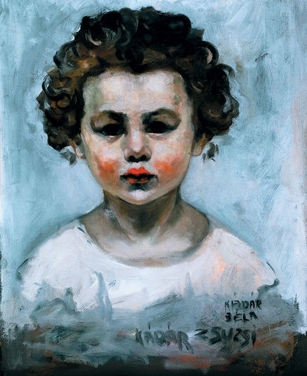 Kádár Béla (1877-1956) Portrait of Zsuzsa Kádár, circa 1920