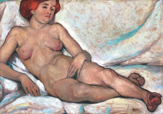 Kádár Béla (1877-1956) Red-Haired Nude, 1912